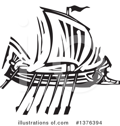 Royalty-Free (RF) Ship Clipart Illustration by xunantunich - Stock Sample #1376394