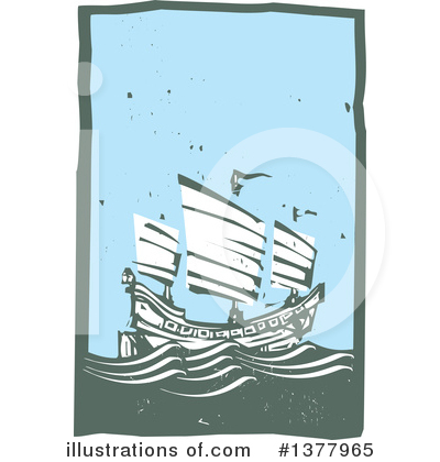 Royalty-Free (RF) Ship Clipart Illustration by xunantunich - Stock Sample #1377965