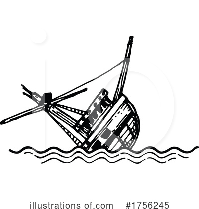 Royalty-Free (RF) Ship Clipart Illustration by Vector Tradition SM - Stock Sample #1756245
