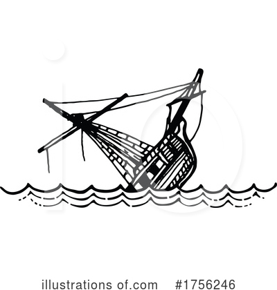 Royalty-Free (RF) Ship Clipart Illustration by Vector Tradition SM - Stock Sample #1756246