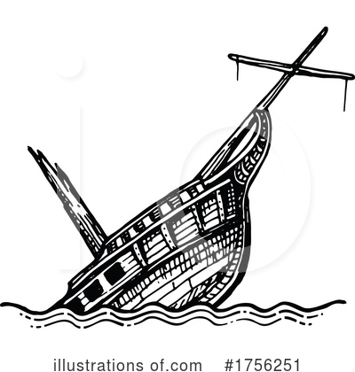 Royalty-Free (RF) Ship Clipart Illustration by Vector Tradition SM - Stock Sample #1756251