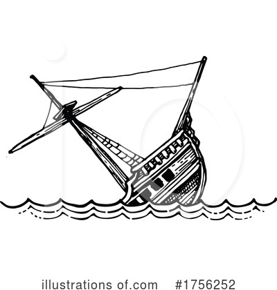 Royalty-Free (RF) Ship Clipart Illustration by Vector Tradition SM - Stock Sample #1756252