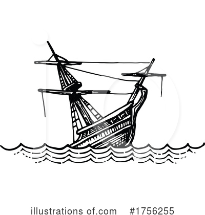 Royalty-Free (RF) Ship Clipart Illustration by Vector Tradition SM - Stock Sample #1756255