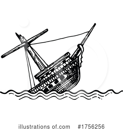 Royalty-Free (RF) Ship Clipart Illustration by Vector Tradition SM - Stock Sample #1756256