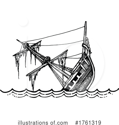 Sunken Ship Clipart #1761319 by Vector Tradition SM