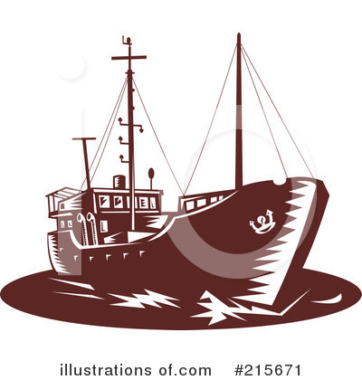 Cargo Ship Clipart #215671 by patrimonio