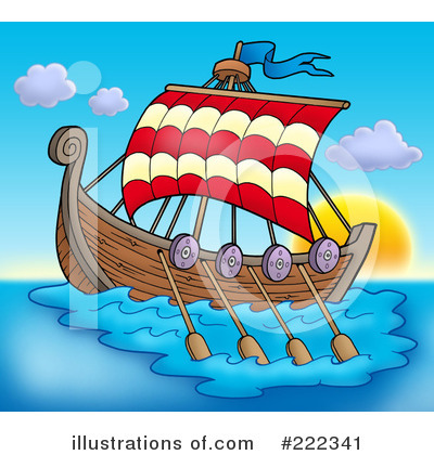 Royalty-Free (RF) Ship Clipart Illustration by visekart - Stock Sample #222341