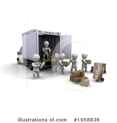 Royalty-Free (RF) Shipping Clipart Illustration by KJ Pargeter - Stock Sample #1058836