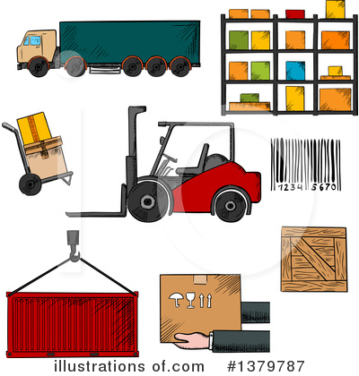 Warehouse Clipart #1379787 by Vector Tradition SM