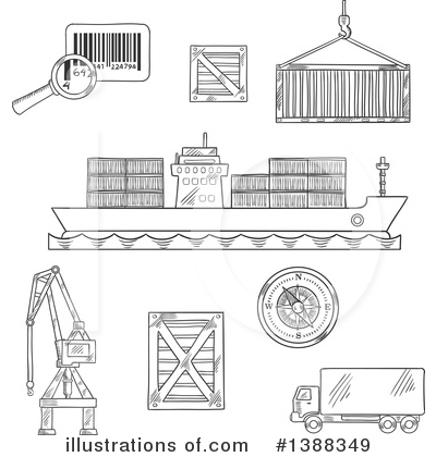 Cargo Clipart #1388349 by Vector Tradition SM