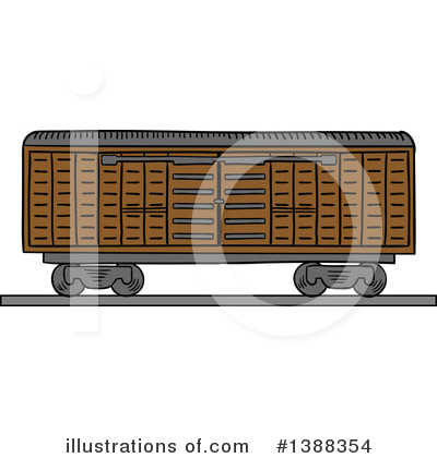 Cargo Container Clipart #1388354 by Vector Tradition SM