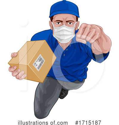Delivery Man Clipart #1715187 by AtStockIllustration