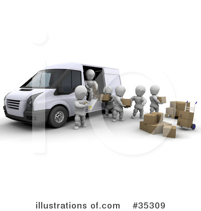 Delivery Van Clipart #35309 by KJ Pargeter