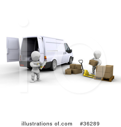 Delivery Van Clipart #36289 by KJ Pargeter
