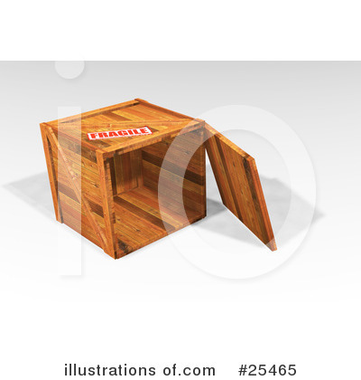 Royalty-Free (RF) Shipping Crate Clipart Illustration by KJ Pargeter - Stock Sample #25465