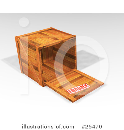 Royalty-Free (RF) Shipping Crate Clipart Illustration by KJ Pargeter - Stock Sample #25470