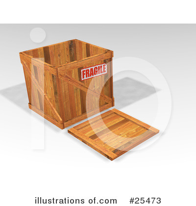 Royalty-Free (RF) Shipping Crate Clipart Illustration by KJ Pargeter - Stock Sample #25473