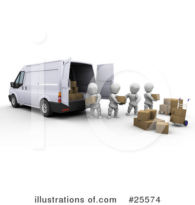 Delivery Van Clipart #25574 by KJ Pargeter