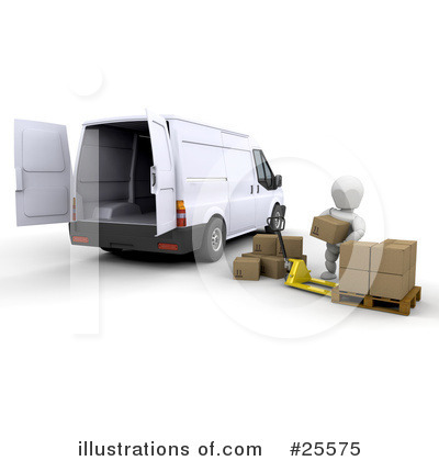 Delivery Van Clipart #25575 by KJ Pargeter