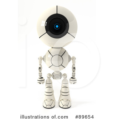 Robots Clipart #89654 by Leo Blanchette