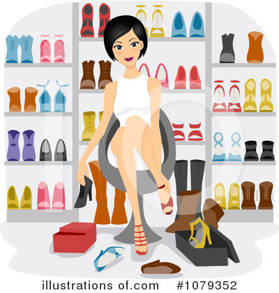 Royalty-Free (RF) Shoes Clipart Illustration by BNP Design Studio - Stock Sample #1079352
