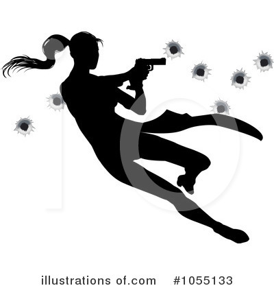 Pistol Clipart #1055133 by AtStockIllustration