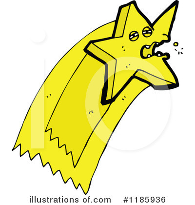 Royalty-Free (RF) Shooting Star Clipart Illustration by lineartestpilot - Stock Sample #1185936