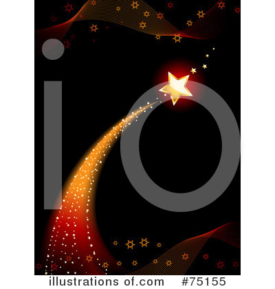 Royalty-Free (RF) Shooting Star Clipart Illustration by elaineitalia - Stock Sample #75155