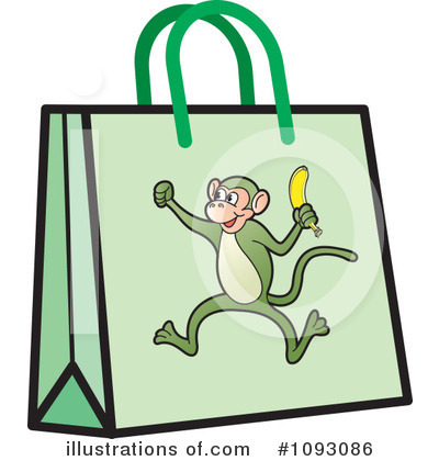 Royalty-Free (RF) Shopping Bag Clipart Illustration by Lal Perera - Stock Sample #1093086