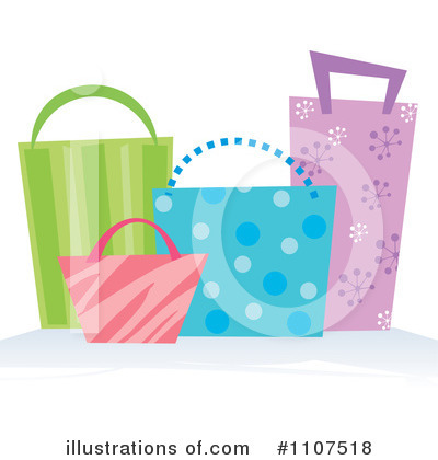 Royalty-Free (RF) Shopping Bags Clipart Illustration by Amanda Kate - Stock Sample #1107518