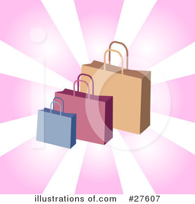 Royalty-Free (RF) Shopping Bags Clipart Illustration by KJ Pargeter - Stock Sample #27607