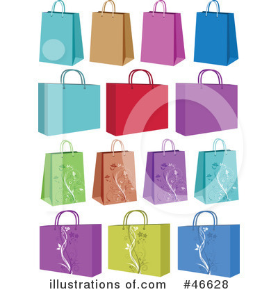 Royalty-Free (RF) Shopping Bags Clipart Illustration by KJ Pargeter - Stock Sample #46628