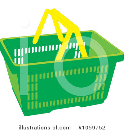 Royalty-Free (RF) Shopping Basket Clipart Illustration by Alex Bannykh - Stock Sample #1059752
