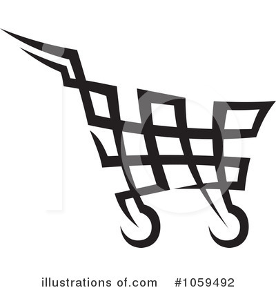 Royalty-Free (RF) Shopping Cart Clipart Illustration by Any Vector - Stock Sample #1059492