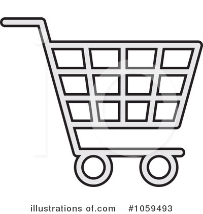 Royalty-Free (RF) Shopping Cart Clipart Illustration by Any Vector - Stock Sample #1059493