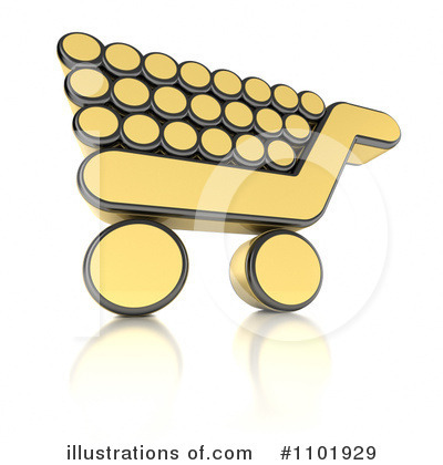 Royalty-Free (RF) Shopping Cart Clipart Illustration by stockillustrations - Stock Sample #1101929