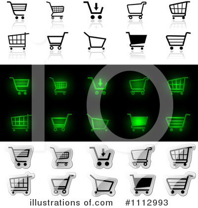 Royalty-Free (RF) Shopping Cart Clipart Illustration by dero - Stock Sample #1112993