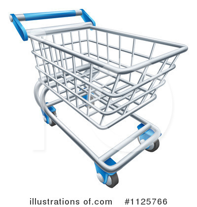 Royalty-Free (RF) Shopping Cart Clipart Illustration by AtStockIllustration - Stock Sample #1125766