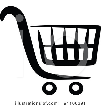 Shopping Cart Icon Clipart #1160391 by Vector Tradition SM
