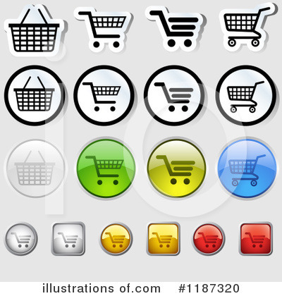 Royalty-Free (RF) Shopping Cart Clipart Illustration by dero - Stock Sample #1187320