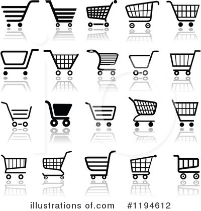 Shopping Cart Clipart #1194612 by dero