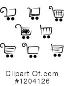 Shopping Cart Clipart #1204126 by Vector Tradition SM