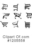 Shopping Cart Clipart #1205558 by Vector Tradition SM