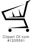 Shopping Cart Clipart #1205591 by Vector Tradition SM