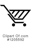 Shopping Cart Clipart #1205592 by Vector Tradition SM