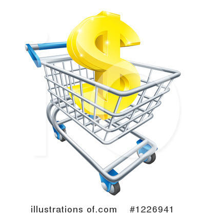 Royalty-Free (RF) Shopping Cart Clipart Illustration by AtStockIllustration - Stock Sample #1226941