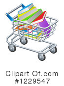 Shopping Cart Clipart #1229547 by AtStockIllustration