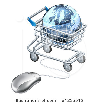 Online Shopping Clipart #1235512 by AtStockIllustration