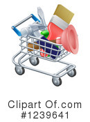 Shopping Cart Clipart #1239641 by AtStockIllustration