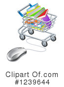 Shopping Cart Clipart #1239644 by AtStockIllustration